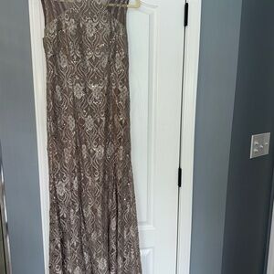 R&M Richards Women's Starlit Siren Sequin Gown